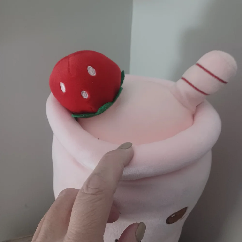 Boba Tea Long Squish Plush Pillow
